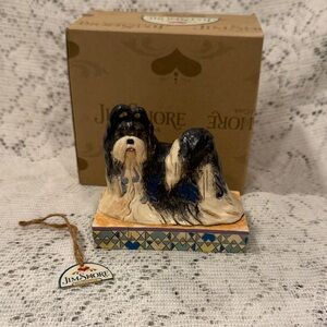 Jim Shore Heartwood Creek "Ming" Shih Tzu Dog Figurine 4016897 2009